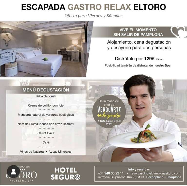 Experiencia Gastro Relax Hotel El Toro4*+Veduarted