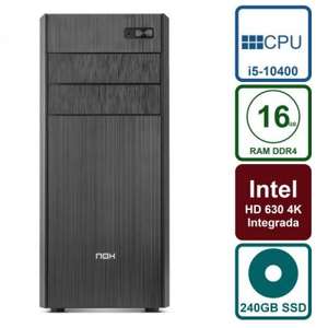 Pc Trabajo Intel i5-10400 6 Nucleos / 240GB SSD / 16GB DDR4 / HDMI / USB3.1