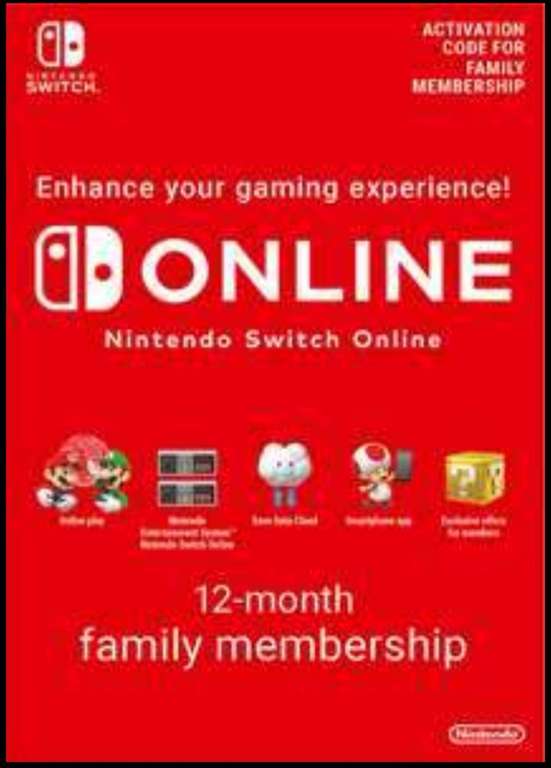 Nintendo switch online familiar