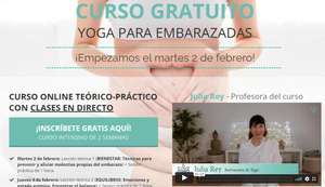 (GRATIS) Curso online de yoga para embarazadas