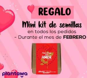 GRATIS Mini Kit de Semillas San Valentín con cualquier pedido