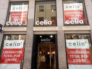 Liquidación en tienda celio Madrid capital