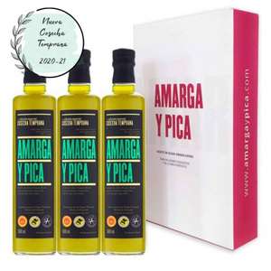 3x Aceite de oliva Amarga y Pica (AOVE)