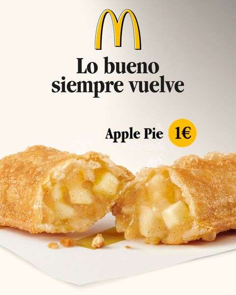 Vuelve el Apple Pie a McDonald’s