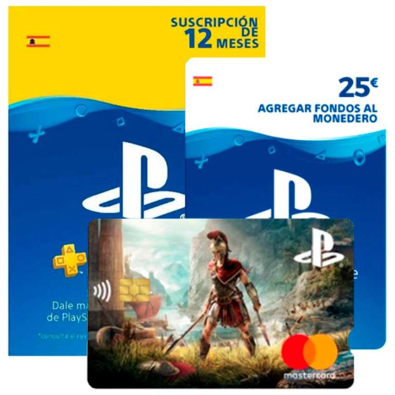 12 meses de PS Plus + 25€ saldo GRATIS con Tarjeta Playstation