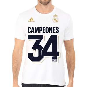 Camiseta adidas Real Madrid Campeón 34 Liga 2019 2020