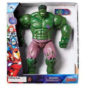 Figura Hulk con voz Disney Store, bicharraco 35cm