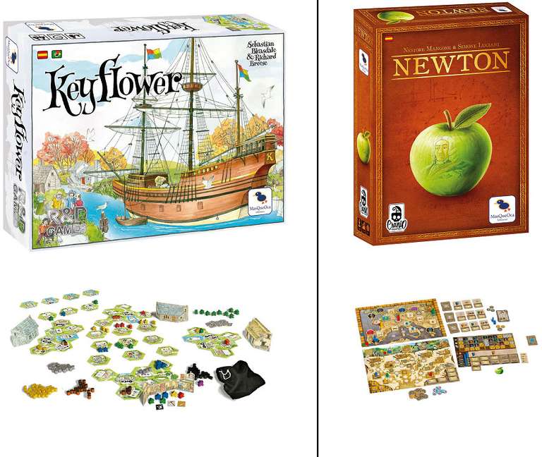 Juegos de mesa: Keyflower o Newton por sólo 24,97€ cada uno