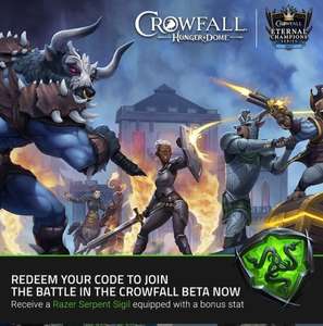 Juego Crowfall Pase Beta + Razer Ítem para el juego