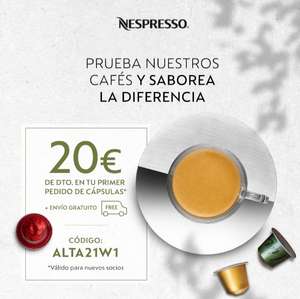 20€ descuento Nespresso