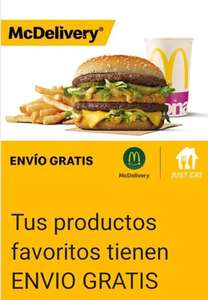 Envío gratis Mcdonalds en Just Eat
