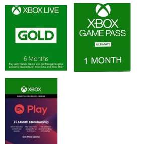 12m EA Access o 4m Xbox Game Pass, 1m Xbox Ultimate, 6m Live Gold