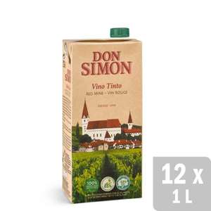 Vino Tinto Vino Don Simon 12 uds. x 1L + Regalo: 6 Tempranillo ó 6 Verdejo