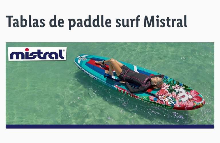Paddle Surf Hinchable Mistral Lidl