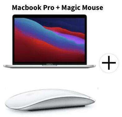 MacBook Pro M1 8/256 gb + Magic Mouse 2 (o 1179€ con unos beats flex)