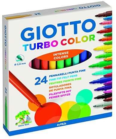 Giotto Turbo Color 24 Rotuladores, Multicolor
