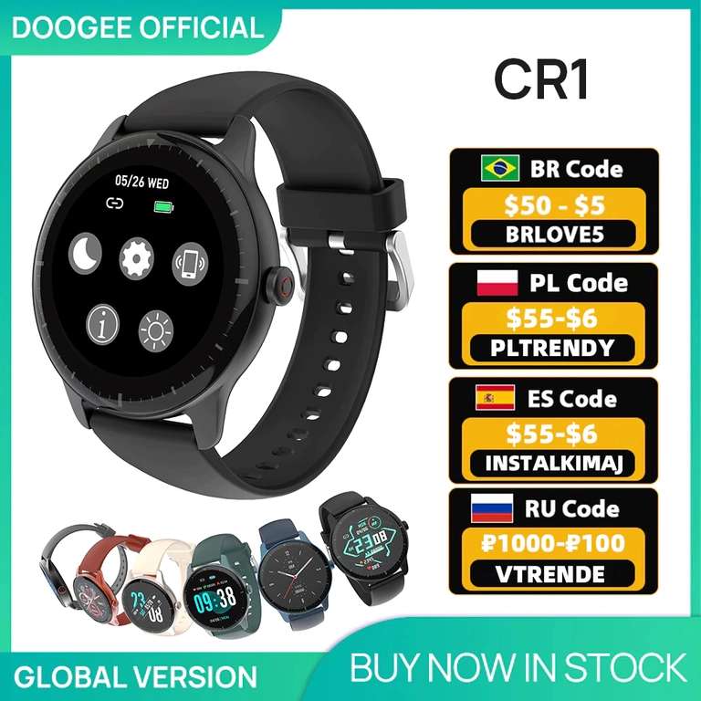 Smartwatch DOOGEE CR1 IP68