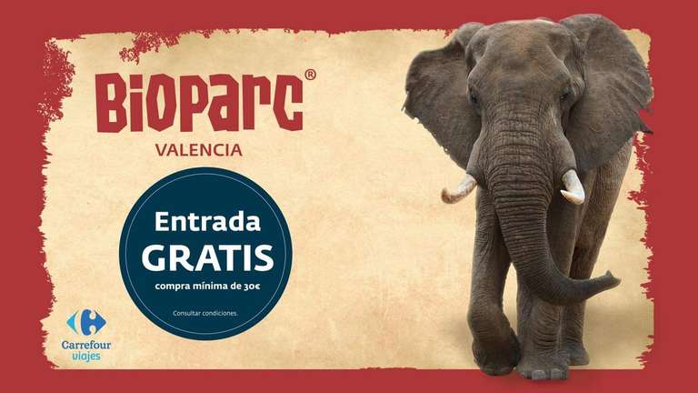 2x1 en Bioparc Valencia al comprar +30€ en Carrefour