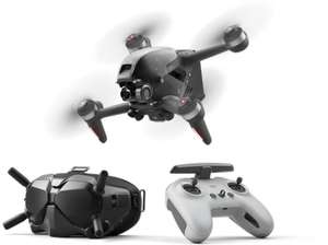 Drone - DJI FPV Combo, 4K UHD, 2000 mAh, MicroSD hasta 256 GB, Negro + FPV Goggles V2 + Control remoto