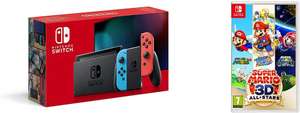 PACK Nintendo Switch Neón/Rojo V2 + Super Mario 3D All Stars en Amazon