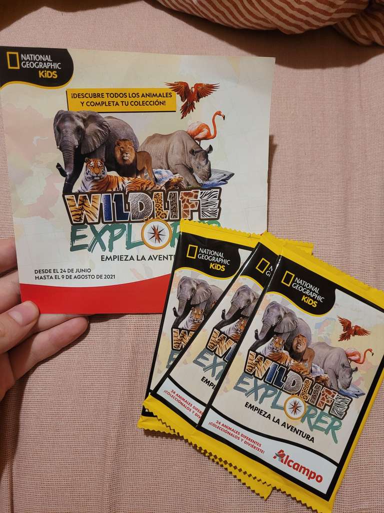 Sobre de National Geographic Kids gratis por cada 15€ en Alcampo