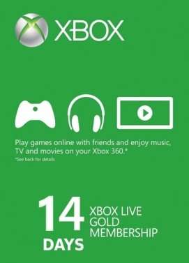Codigo Xbox Live 14 Dias