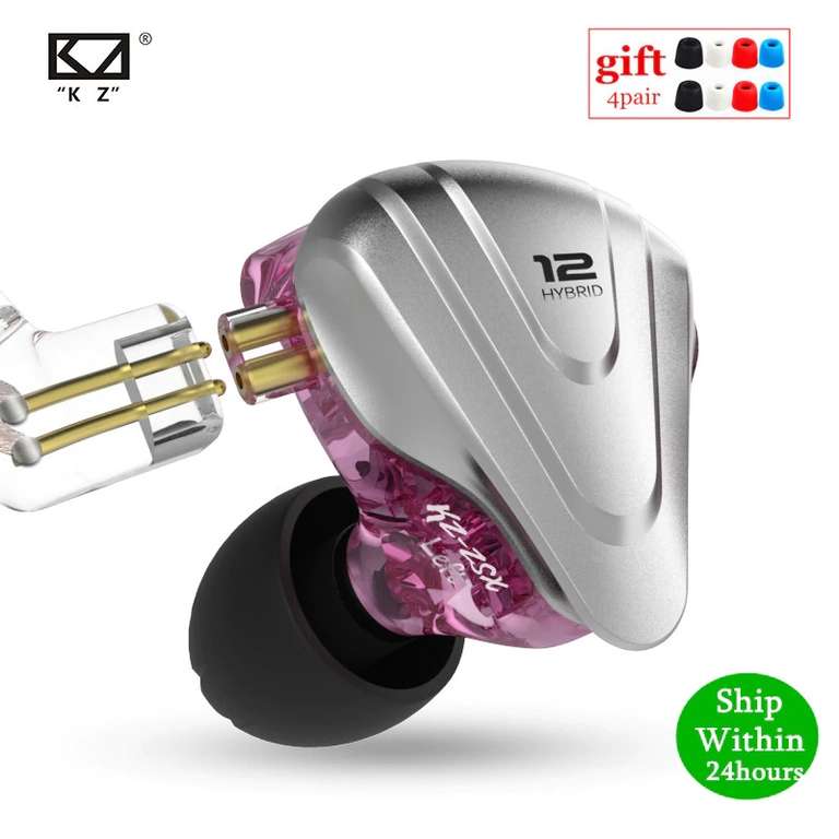 Auriculares intraurales de kz, modelo zsx, calidad hi-fi a bajo precio