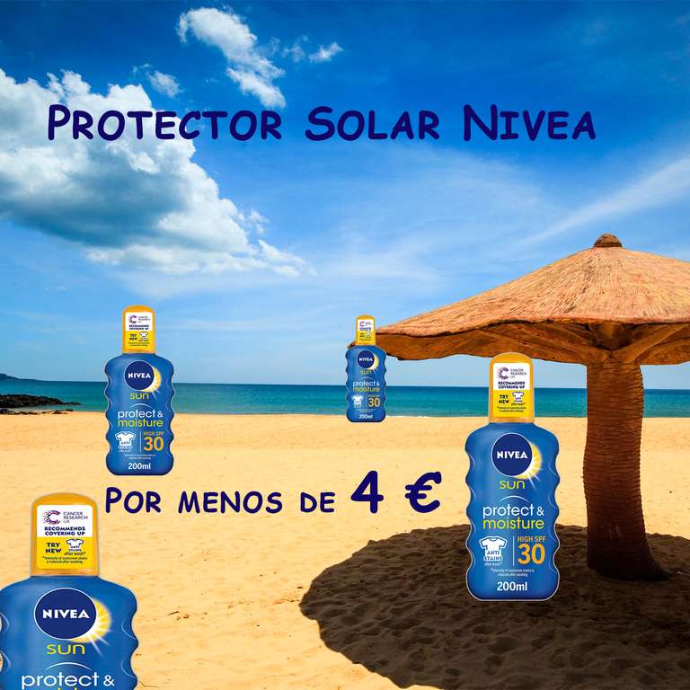 Protector solar NIVEA por menos de 4 euros (PRODUCTO PLUS)