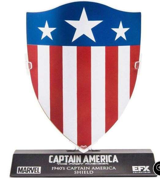 Escudo Marvel Capitán América 1940's - Réplica 1/6 (10 cm)