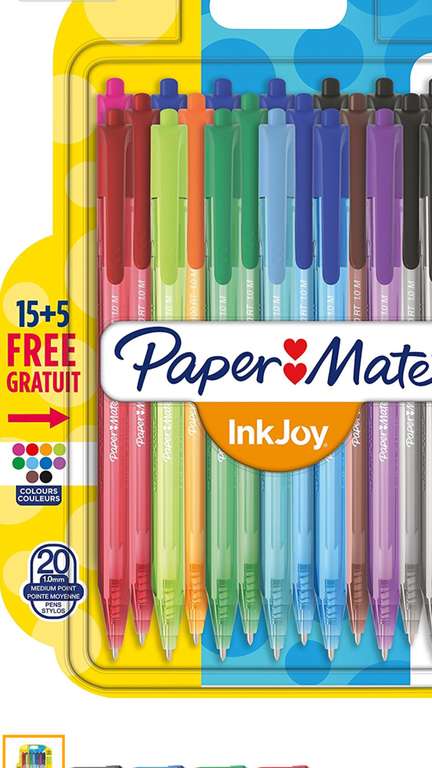 Bolígrafos retráctiles multi color