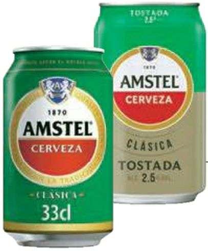 Cerveza Amstel Clásica o Clásica Tostada 33cl