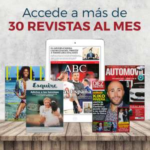 Suscripción digital mensual con todas las publicaciones de Vocento (ABC + XL Semanal, Mujer Hoy, El Cultural, Código Único, etc.)