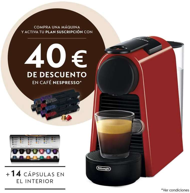 Cafetera de - Nespresso® Krups + 40€ en cápsulas (varios modelos) (también en Amazon) »