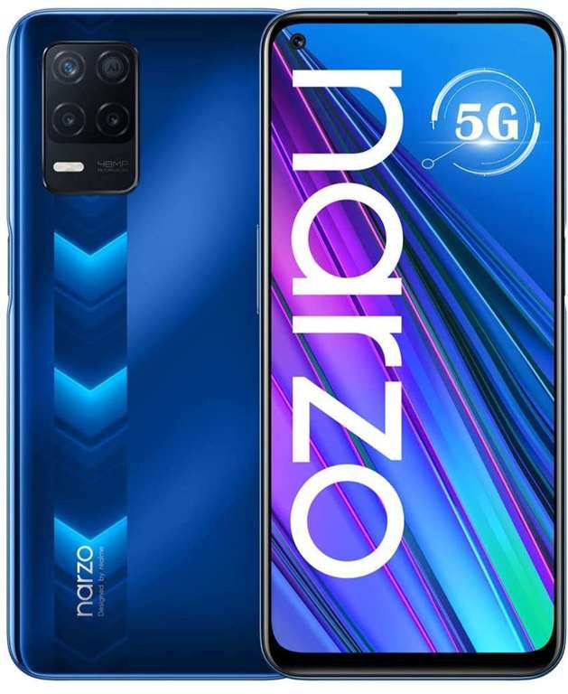 Realme Narzo 30 5G Smartphone Dual SIM 4GB 128GB Dimensity 700 Pantalla FHD+ de 6,5" a 90 Hz 5000mAh Cámara de 48 MP Versión Global 