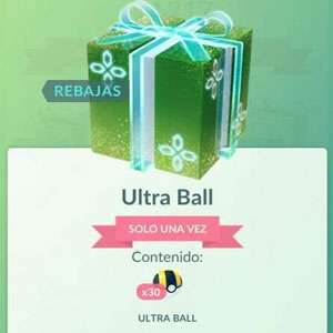 30 Ultra Balls gratis en Pokémon GO