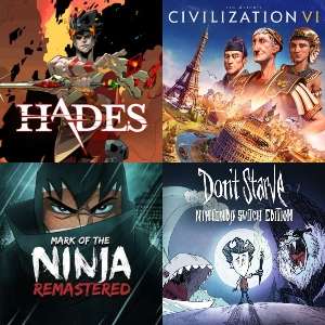 Sid Meier's Civilization VI a 8€, Hades a 15€, Mark of the Ninja a 3€, Don’t Starve a 3€ [Nintendo Switch]