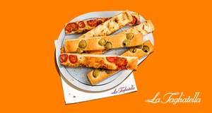 Pane del restaurante La Tagliatella gratis en pedidos a domicilio iguales o superiores a 25€ en la app de Just Eat