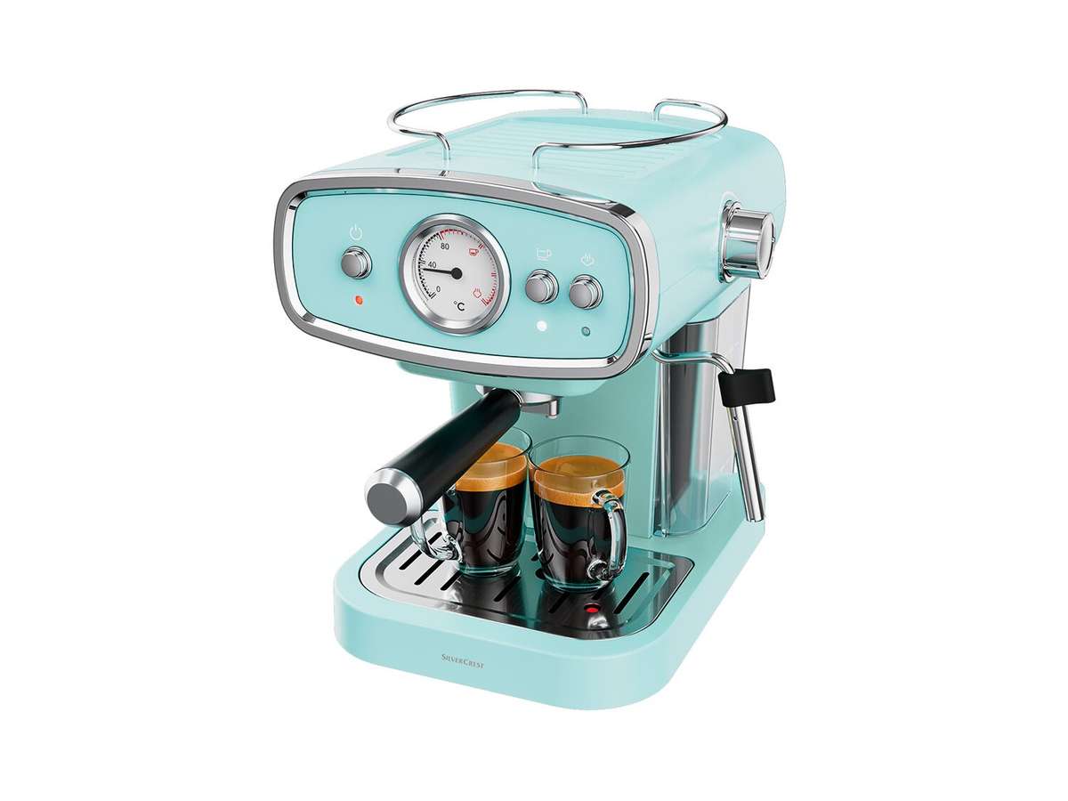 Cafetera expresso azul en Lidl » Chollometro