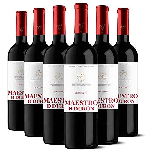 6X Botellas Maestro de Durón Vino Tinto Crianza 2017