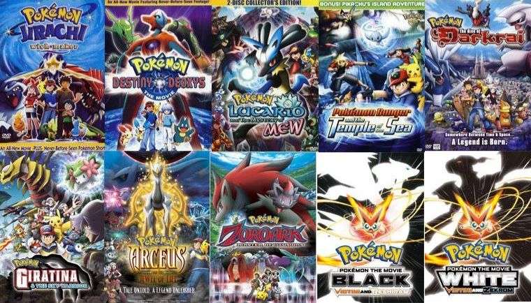 10 Películas Pokemon gratis