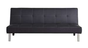 Sofa-Cama Negro 180x91x77 cm