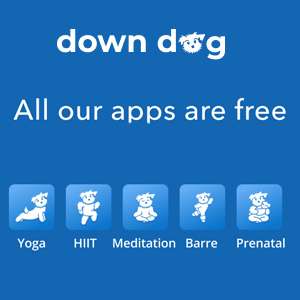 Gratis las Apps de Down Dog, Meditación, Yoga, Workouts [hasta el 2022, leer descripción]