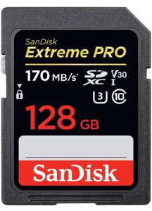 SanDisk Extreme PRO - SDXC de 128 GB, hasta 170 MB/s,