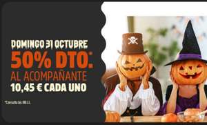 En Muerde la pasta el 31 de octubre 50% de descuento en el menú de tu acompañante