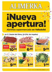 Nueva Apertura Alimerka Valladolid - Carne Picada y Cerdo 1kg Regalo por comprar 1kg filetes ternera y chuletas cerdo