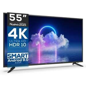 Smart TV 55" 4K UHD, Android 9.0, HbbTV, HDR10 TD Systems K55DLG12US