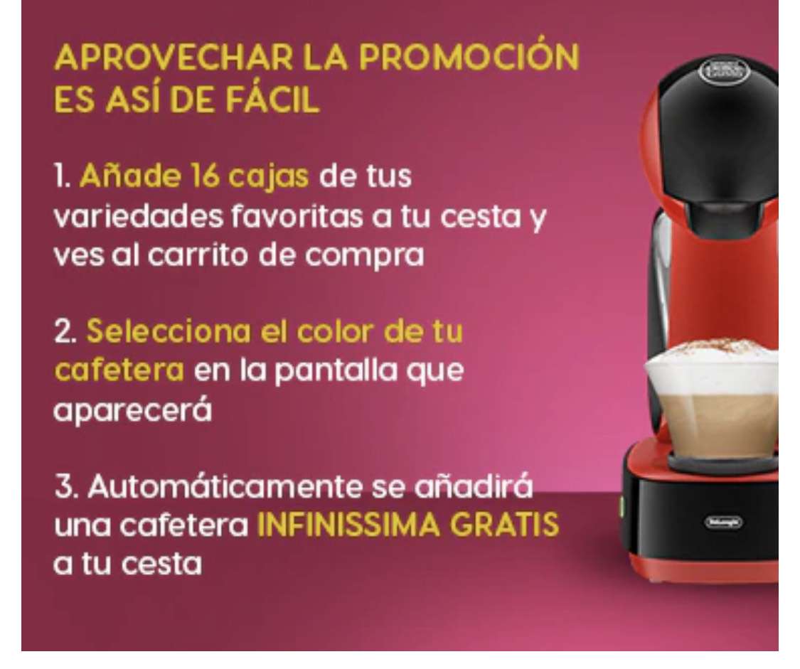 Cafetera INFINISSIMA gratis al comprar 16 cajas de capsulas » Chollometro