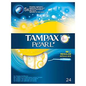 (Precio comprando 3) Tampax Pearl Regular Tampones con Aplicador - 24 Unidades