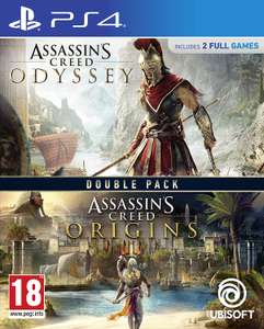 Double Pack Assassin's Creed: Odyssey + Origins - PS4 (Amazon y MediaMarkt)