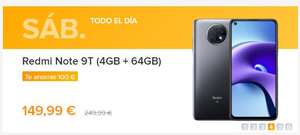 Xiaomi redmi note 9t rebaja de 100 EUR Solo por este sábado en la pagina oficial